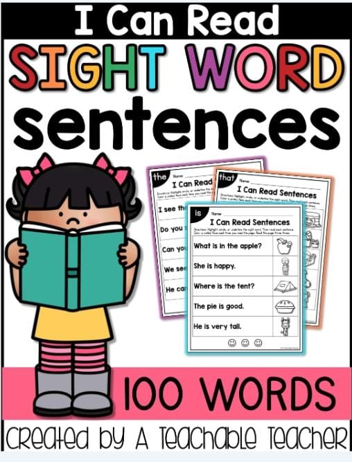 SIGHT WORD SENTENCES