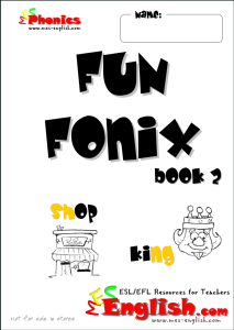 Fun Fonix Book 2 | Kindergarten kids book