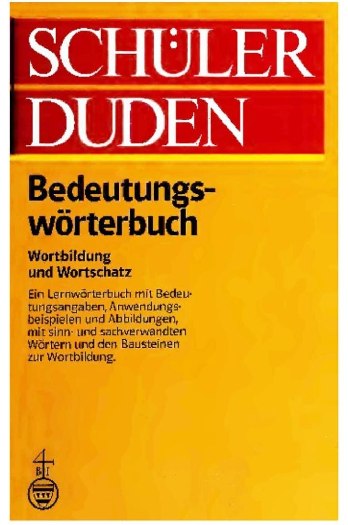 Schüler Duden Bedeutungs wörterbuch Wortbildung und Wortschatz ...