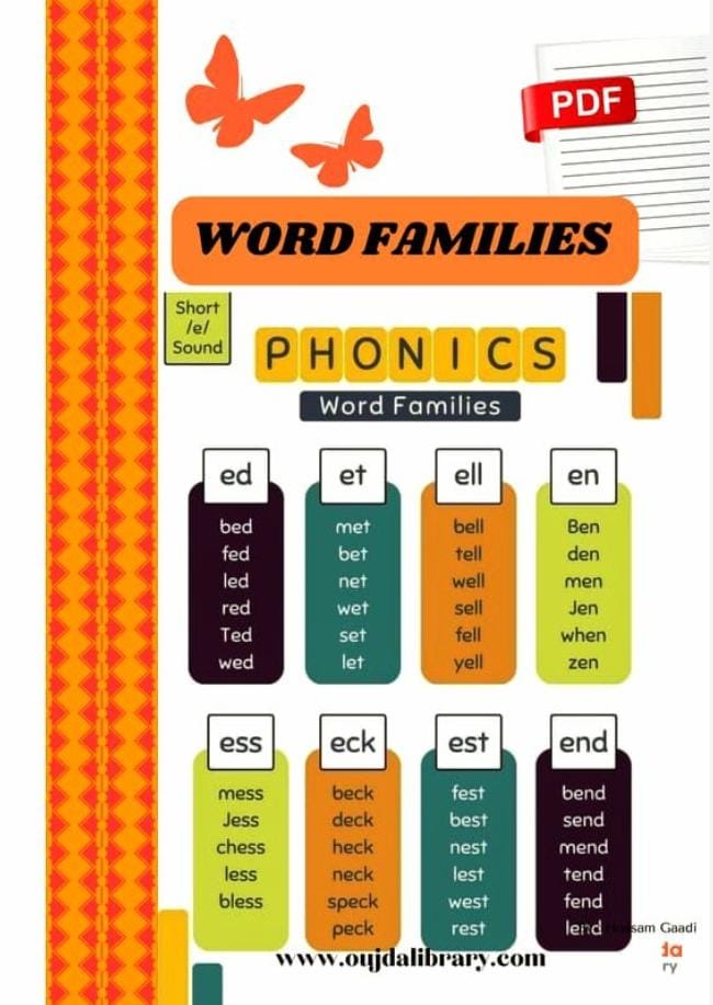 Phonics Word Families